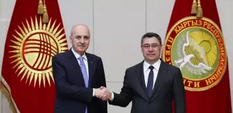 TBMM Başkanı Numan Kurtulmuş, Kırgızistan'da Cumhurbaşkanı Caparov ile Görüştü