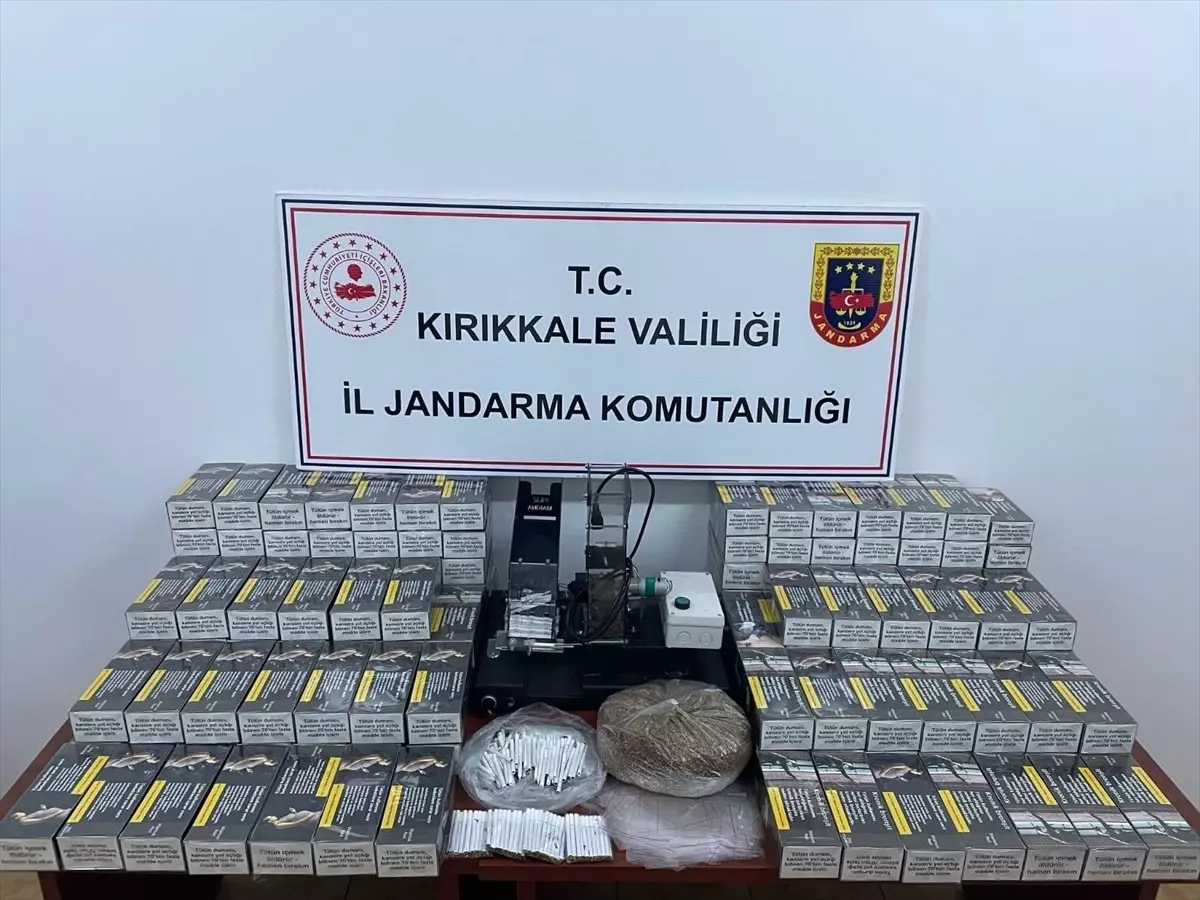 Kırıkkale'de Kaçak Tütün ve Makaron Operasyonu: 1 Gözaltı
