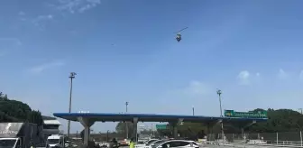 Kırklareli'de Cayrokopter ile Trafik Denetimi Yapıldı
