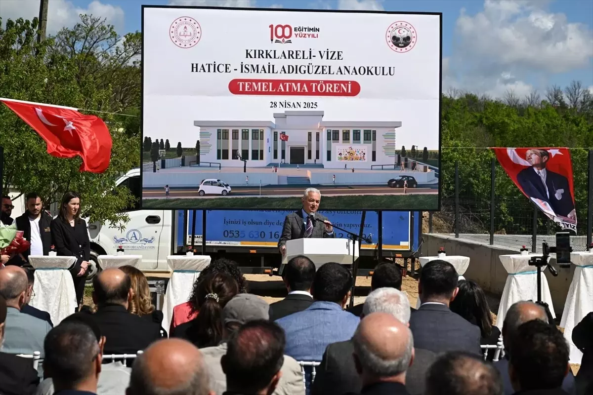 Vize'de Anaokulu Temel Atma Töreni Yapıldı