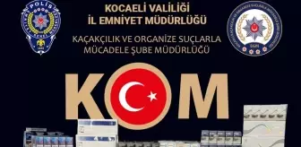 Kocaeli'de Kaçak Sigara ve Makaron Operasyonu: 4 Gözaltı