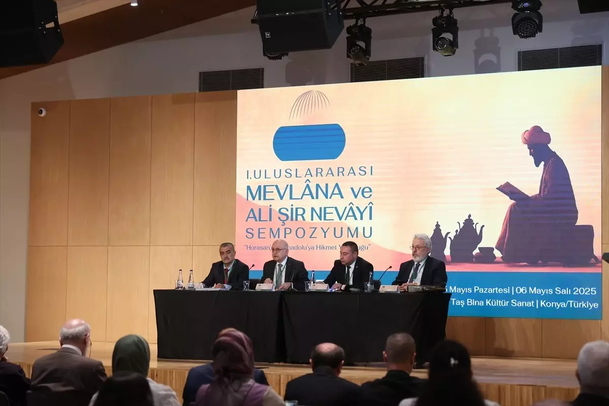 1. Uluslararası Mevlana ve Ali Şir Nevayi Sempozyumu Konya'da Başladı