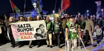 Konya'da Gazze İçin Protesto Yürüyüşü Düzenlendi