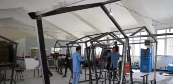 Kızıltepe Öğrencileri Park ve Bahçeler İçin Malzeme Üretiyor
