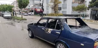 Mudanya'da Yangın Çıkan Otomobil Kullanılamaz Hale Geldi