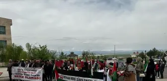 Muş Alparslan Üniversitesi Öğrencilerinden Gazze'ye Destek Yürüyüşü