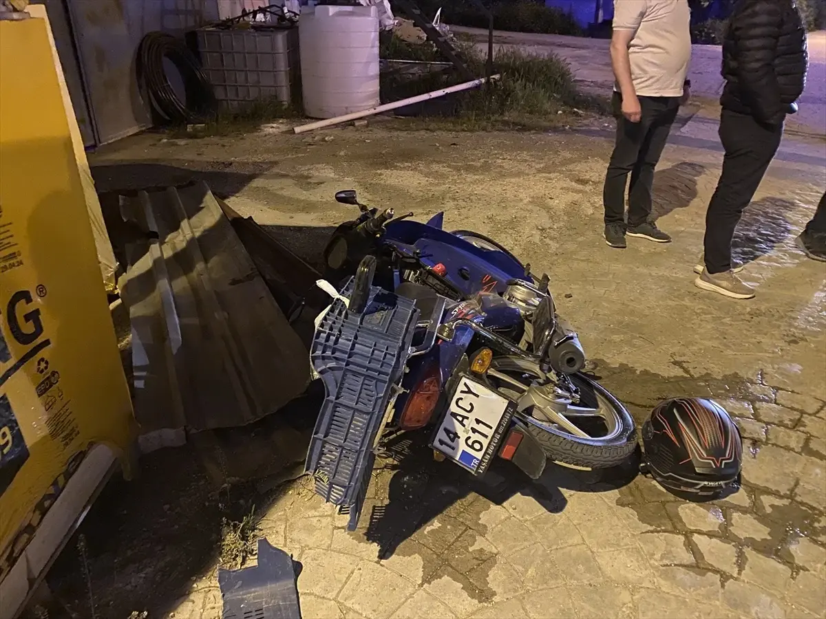 Motosiklet Kazası: Sürücü Yaralandı