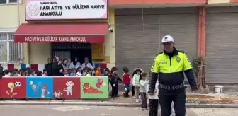Bafra'da Anaokulu Öğrencilerine Trafik Eğitimi