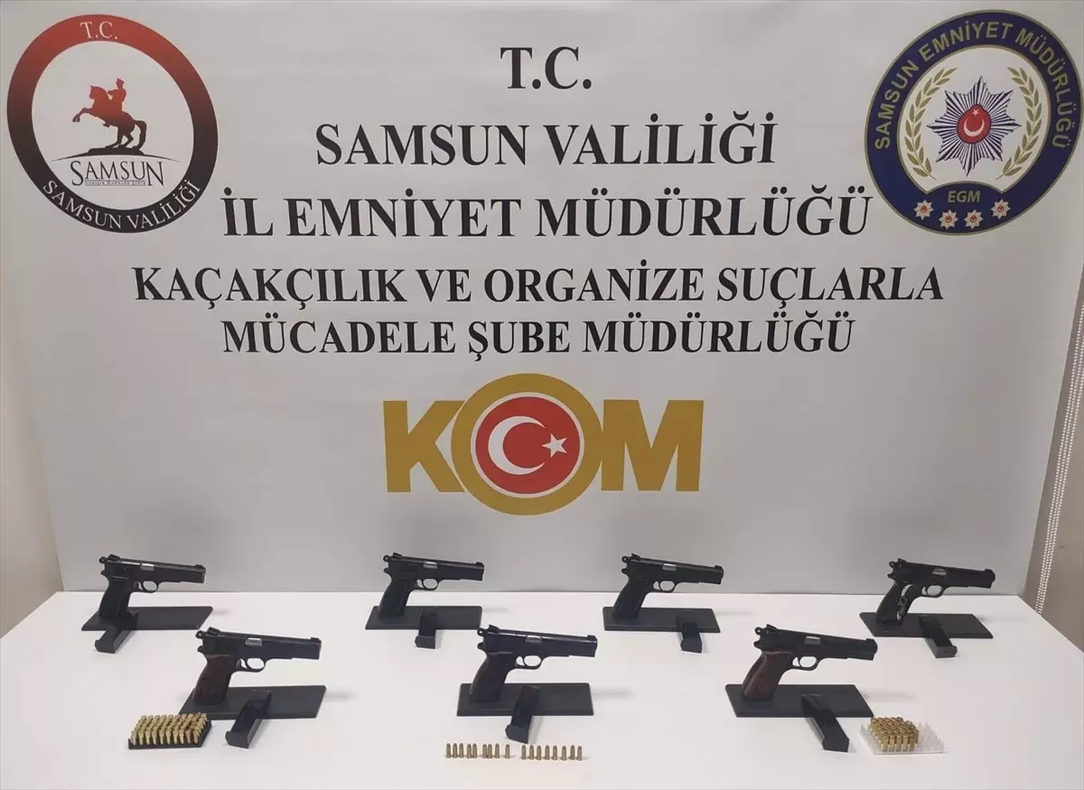 Samsun'da Kaçak Silah Ticareti Operasyonu: 3 Gözaltı