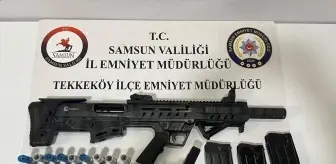 Tekkeköy'de Ruhsatsız Tüfek ve Mühimmat Ele Geçirildi