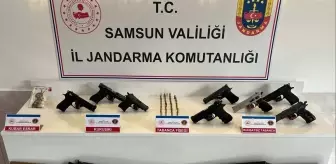 Samsun'da Ruhsatsız Silah Taşıyan 6 Şüpheli Gözaltına Alındı