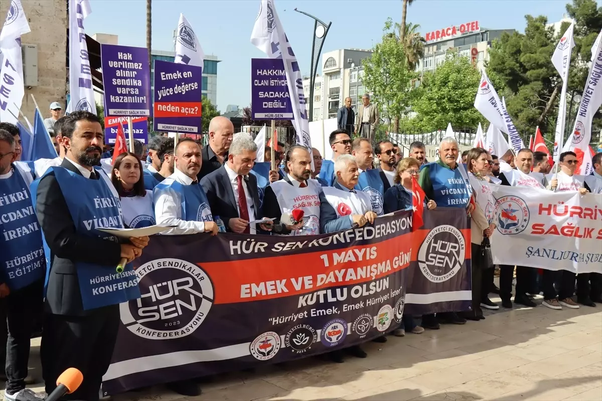HÜR SEN, 1 Mayıs'ı Şanlıurfa'da Kutladı