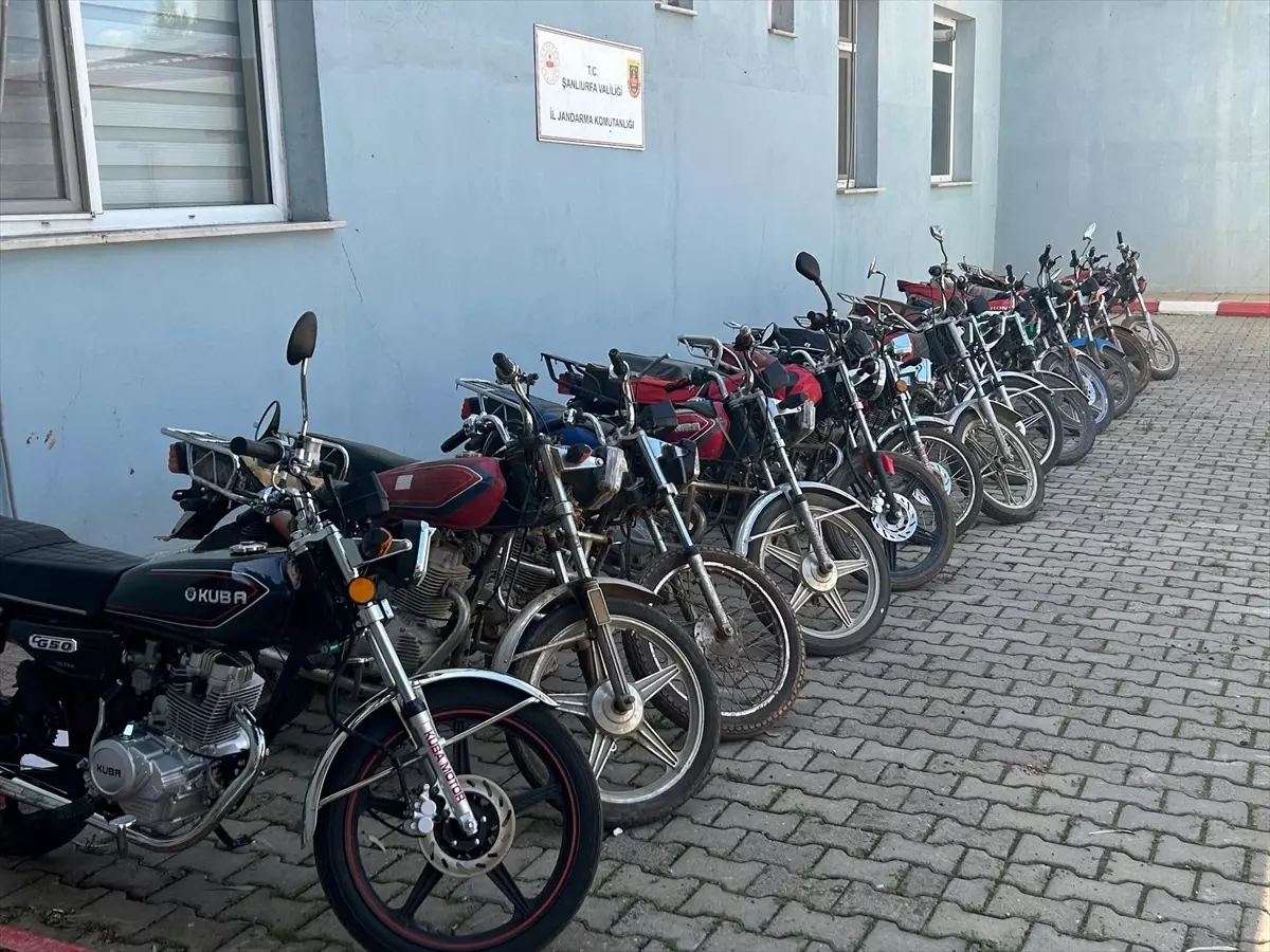 Şanlıurfa'da Çalıntı Motosiklet Operasyonu: 14 Şüpheli Yakalandı