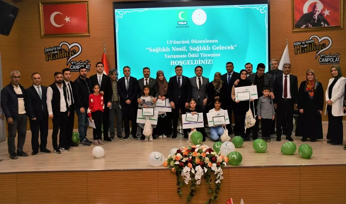Şanlıurfa'da 'Sağlıklı Nesil Sağlıklı Gelecek' yarışmasının ödül türeni düzenlendi