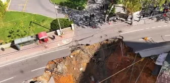 Sarıyer'de İnşaat Nedeniyle Yol Çöktü, Mühürleme Süreci Başladı