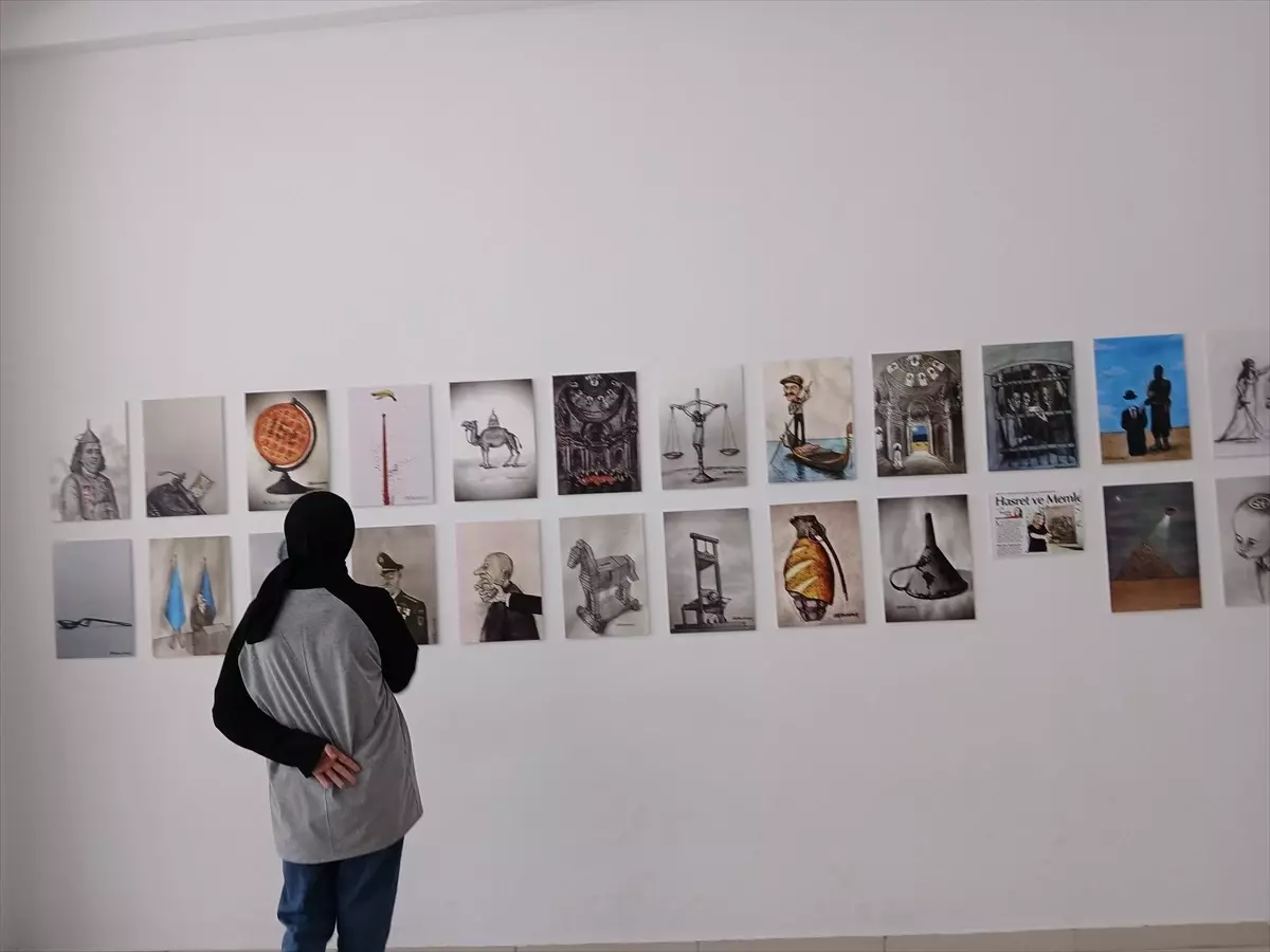Ahmet Öztürklevent'in Karikatür Sergisi Seydişehir'de Açıldı