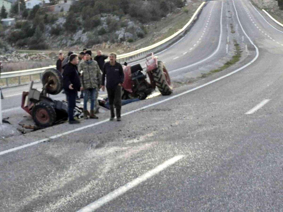 Traktör Kazasında 1 Kişi Hayatını Kaybetti, Sürücü Yaralandı