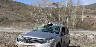 Sivas'ta Otomobil Devrildi: 5 Yaralı