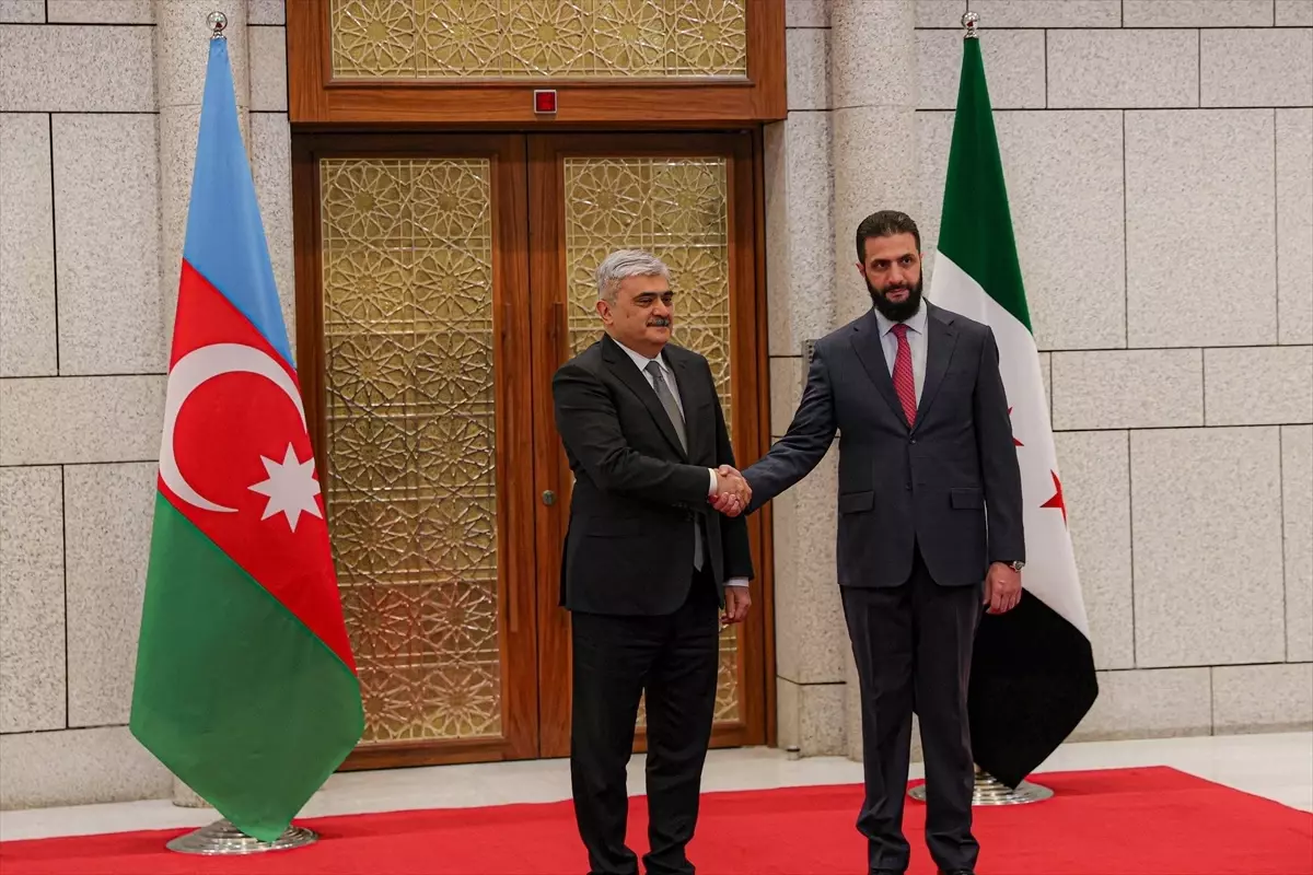 Suriye Cumhurbaşkanı Şara, Azerbaycan Heyetini Kabul Etti