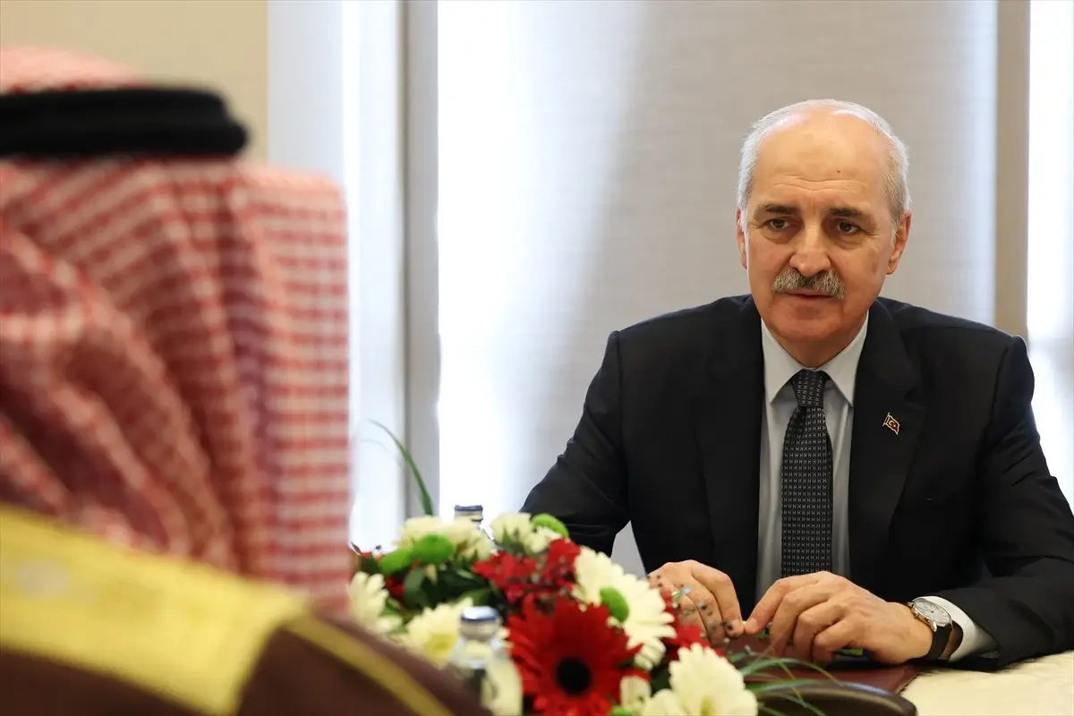 TBMM Başkanı Numan Kurtulmuş Filistin'i Destekleyen Parlamentolar Grubu Toplantısında