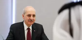 TBMM Başkanı Kurtulmuş, Filistin'i Destekleyen Parlamentolar Grubu Toplantısı'nda Katar ile Görüştü