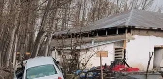 Tokat'ta Otomobil Ev Bahçesine Düştü: 3 Yaralı