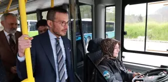 Tokat'ın İlk Kadın Halk Otobüsü Şoförü Rukiye Özler Göreve Başladı