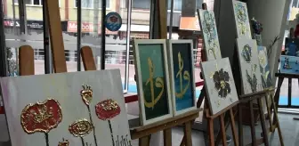 Trabzon'da özel gereksinimli öğrencilerin velilerinin çalışmaları sergilendi