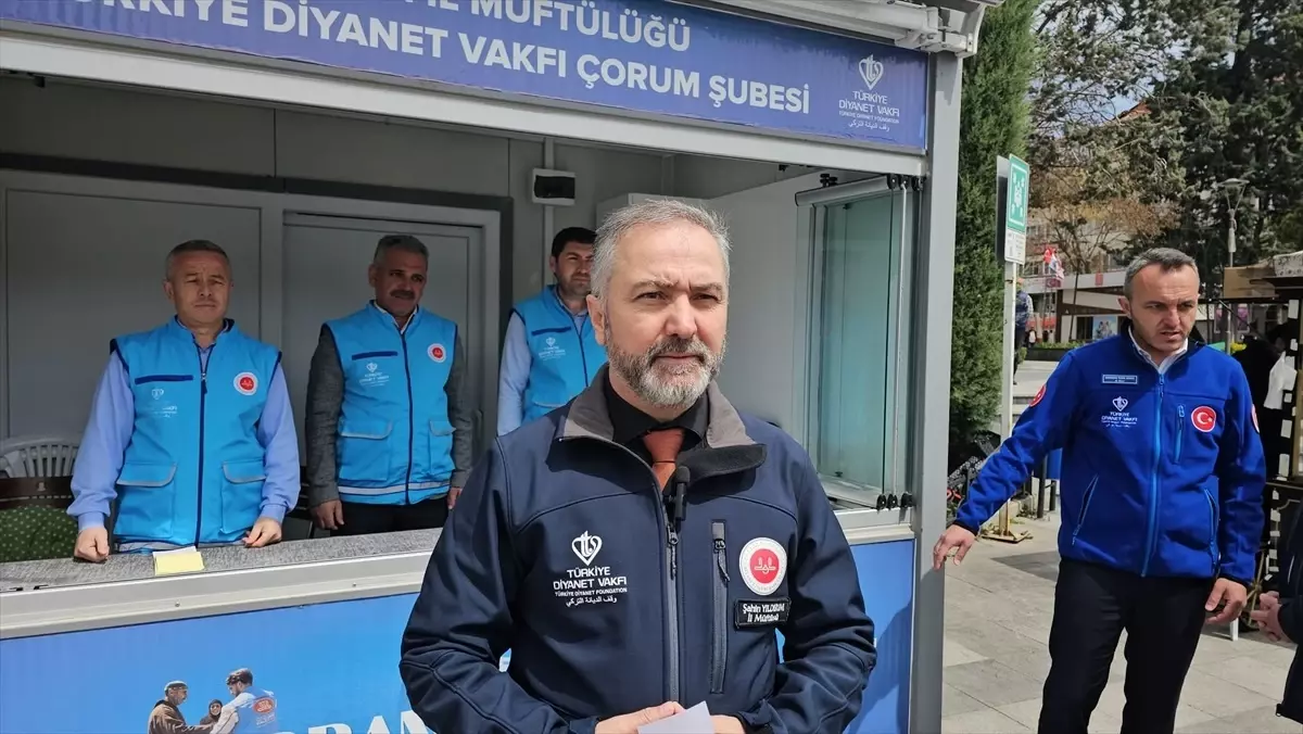 Türkiye Diyanet Vakfı Çorum'da Kurban Bağış Standı Açtı