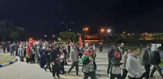 YYÜ Akademisyenleri ve Öğrencilerinden Gazze İçin Protesto Yürüyüşü