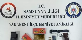 Samsun'da Narko Alan Uygulaması: Ruhsatsız Tabanca ve Fi?ekler Ele Geçirildi