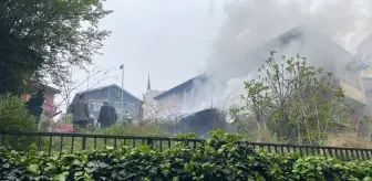 Zonguldak'ta Yangında Mahsur Kalan Yaşlı Adam Kurtarıldı