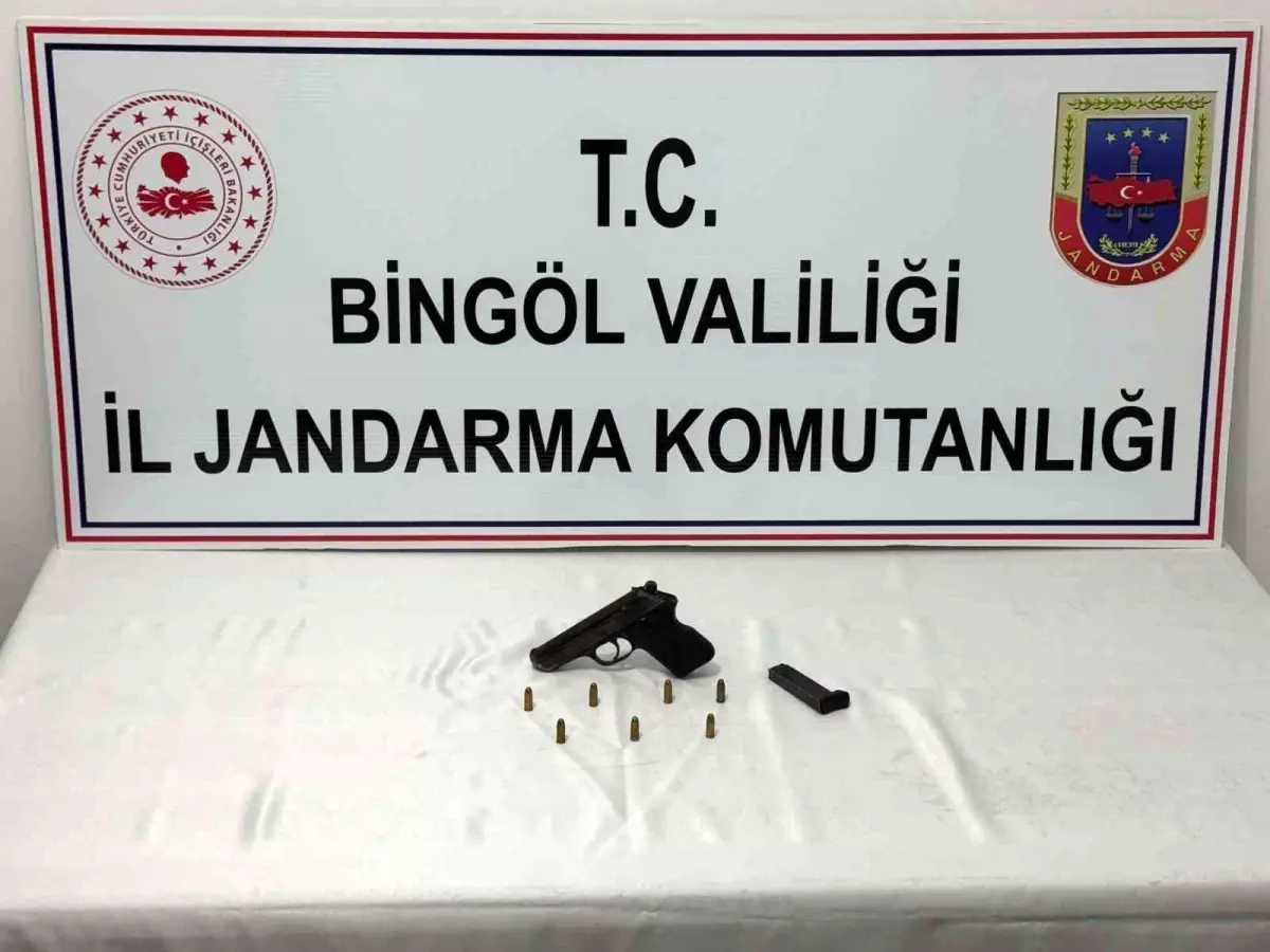 Bingöl'de Jandarma Operasyonunda Ruhsatsız Silah Ele Geçirildi
