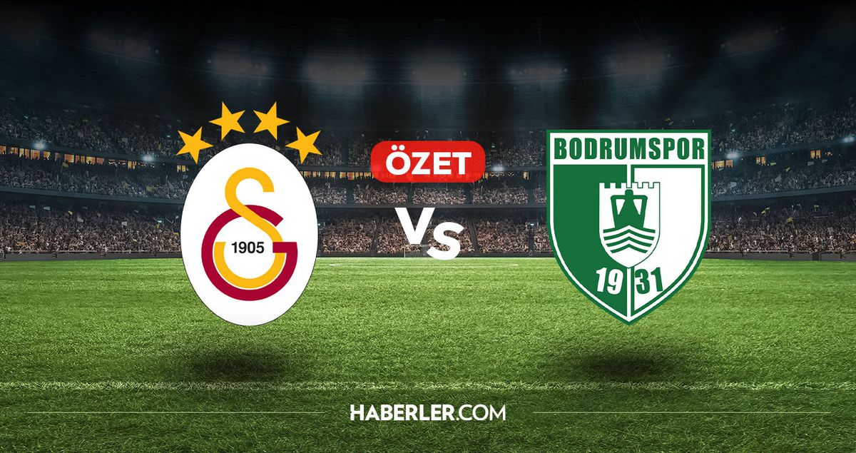 Galatasaray Bodrumspor maç özeti ve golleri! (VİDEO) Galatasaray Bodrumspor geniş özeti! Golleri kim attı, maç kaç kaç bitti?