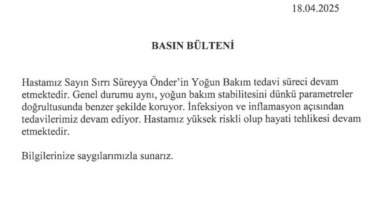 TBMM Başkanvekili Sırrı Süreyya Önder'in Sağlık Durumu Ciddi