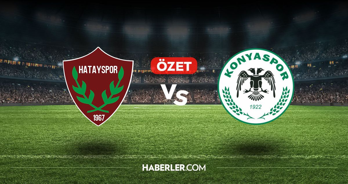 Hatayspor Konyaspor maç özeti ve golleri! (VİDEO) Hatayspor Konyaspor geniş özeti! Golleri kim attı, maç kaç kaç bitti?