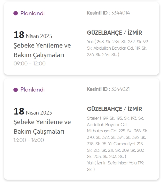 İzmir GEDİZ elektrik kesintisi! 18 Nisan İzmir'de elektrik kesintisi ne zaman bitecek, elektrikler ne zaman gelecek?