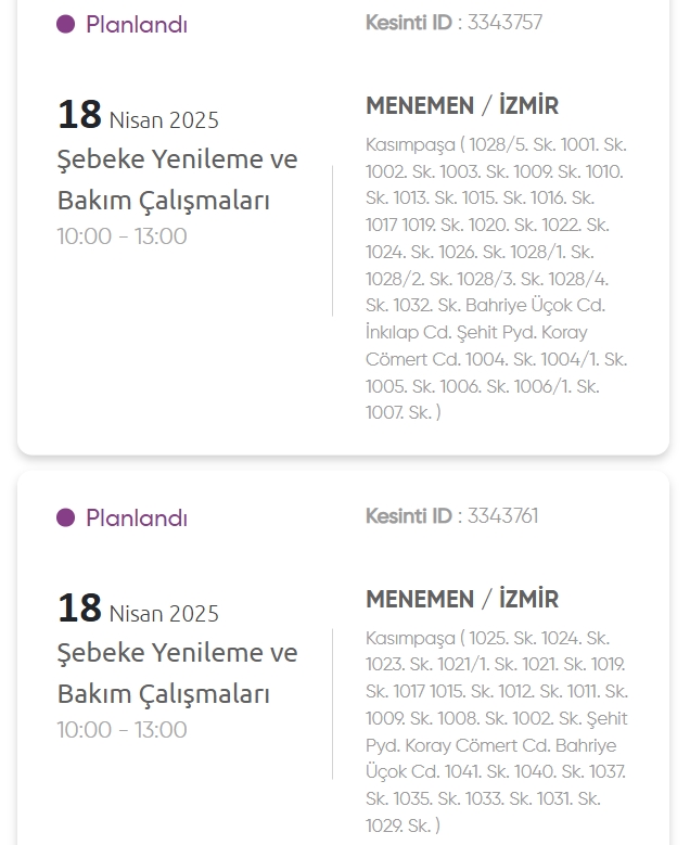 İzmir GEDİZ elektrik kesintisi! 18 Nisan İzmir'de elektrik kesintisi ne zaman bitecek, elektrikler ne zaman gelecek?