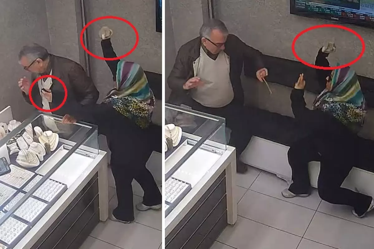'Sinirime dokundu' dedi, taş ve biber gazıyla kuyumcuyu soymaya kalktı