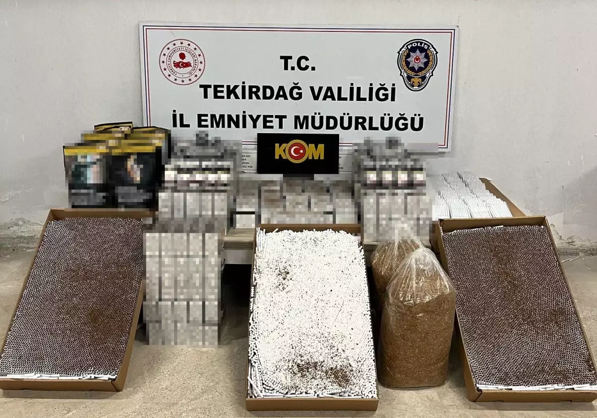 Tekirdağ'da Kaçak Tütün Operasyonu: 2 Tutuklama