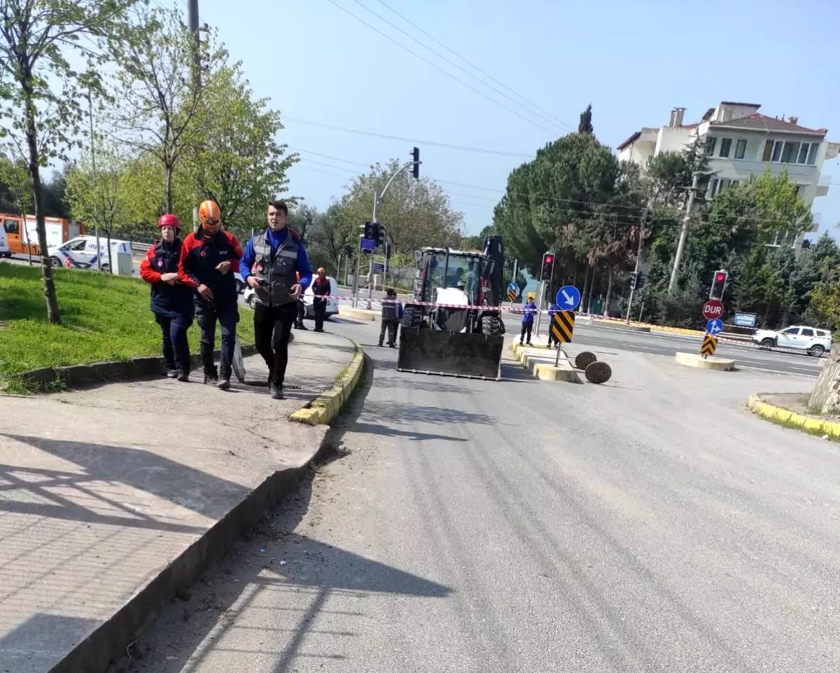 Kocaeli'de Altyapı Çalışmalarında Doğal Gaz Borusu Delindi