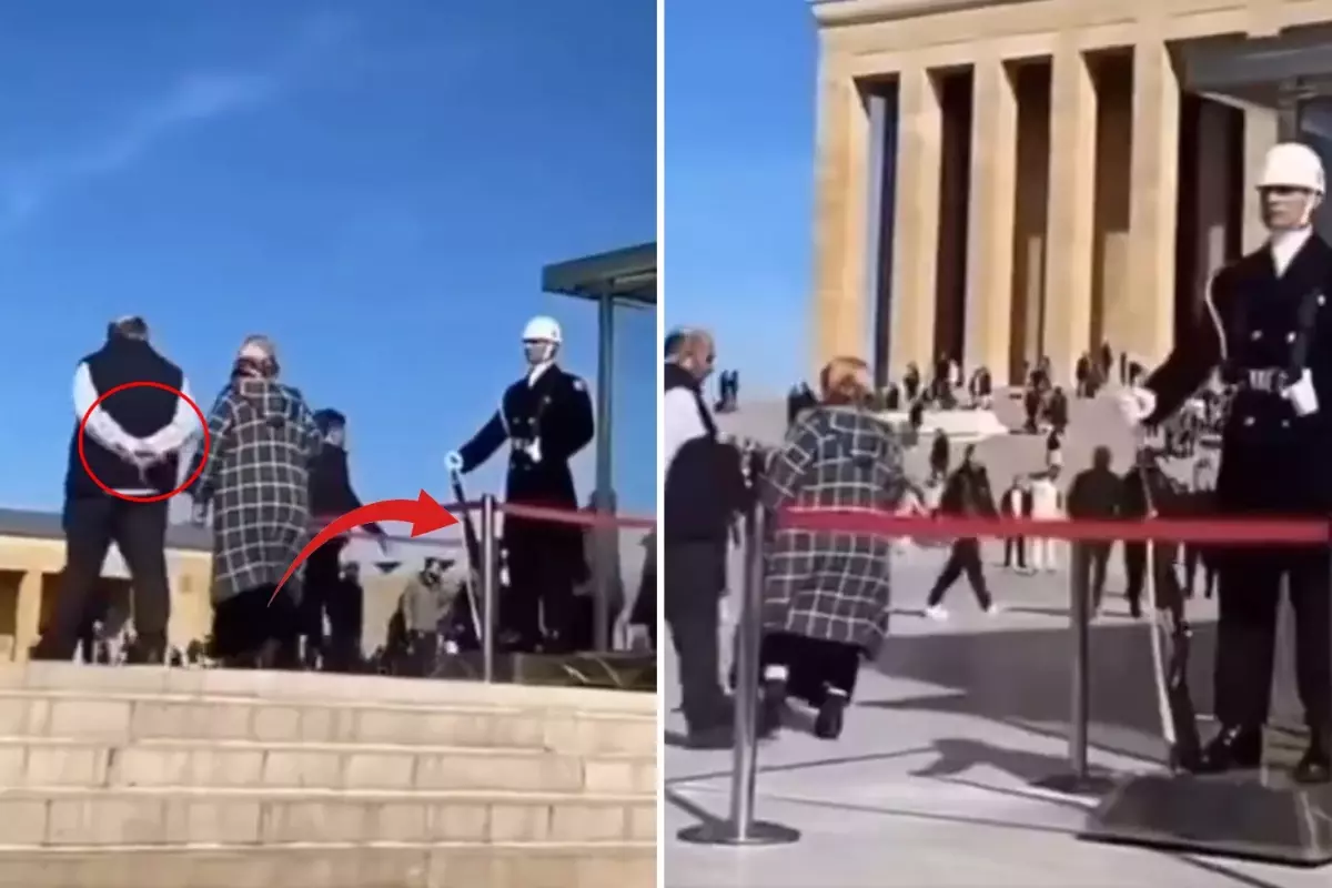 Anıtkabir'de nöbet tutan askerin görüntüsü izleyenleri ikiye böldü
