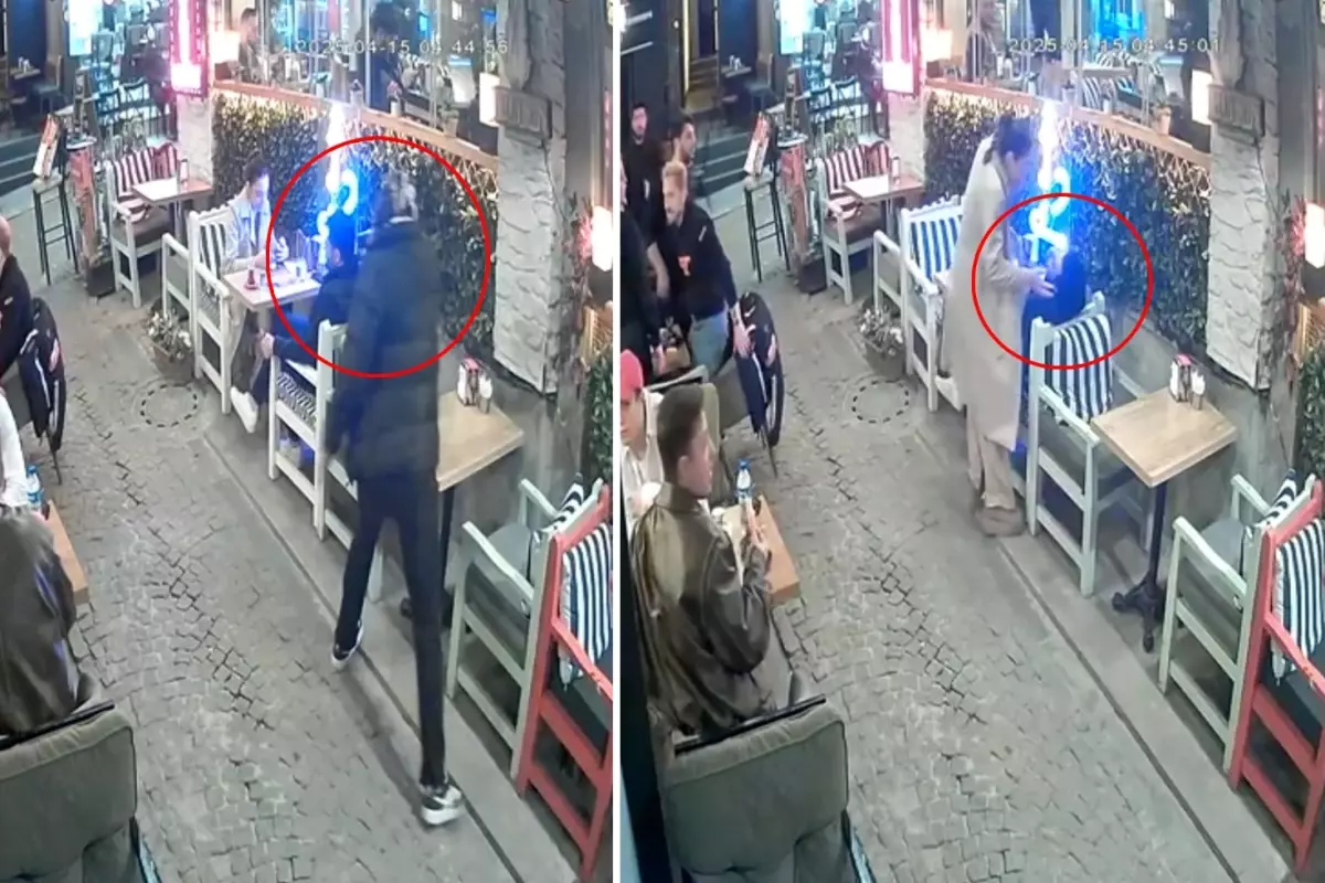 Dehşet anları kamerada! Karısının gözü önünde adamın ensesine ateş edip gitti