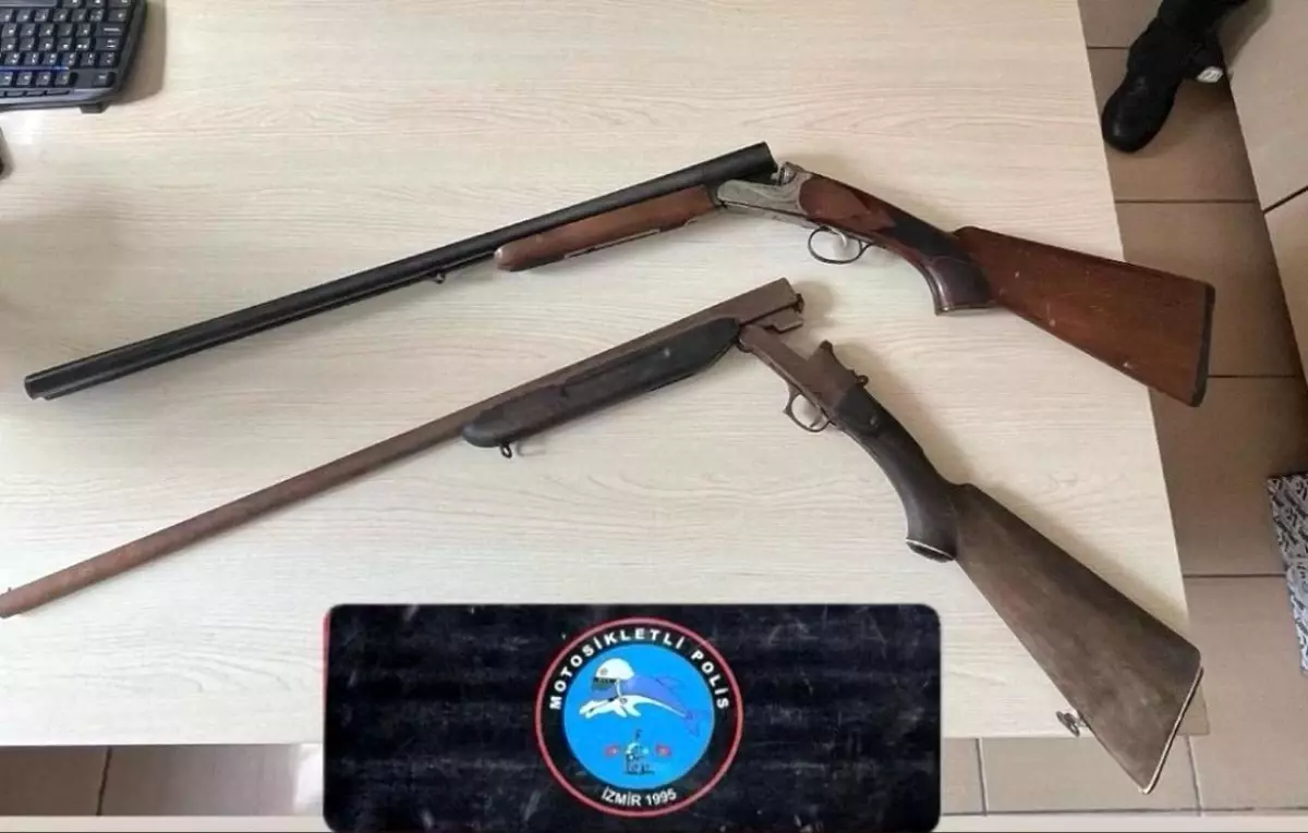 İzmir'de Asayiş Uygulamalarında Silah ve Uyuşturucu Ele Geçirildi