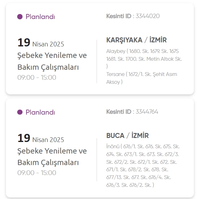 İzmir GEDİZ elektrik kesintisi! 19 Nisan İzmir'de elektrik kesintisi ne zaman bitecek, elektrikler ne zaman gelecek?