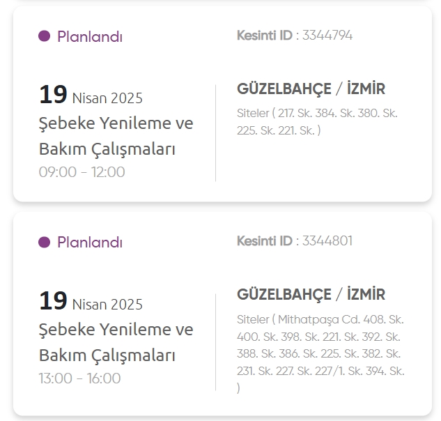 İzmir GEDİZ elektrik kesintisi! 19 Nisan İzmir'de elektrik kesintisi ne zaman bitecek, elektrikler ne zaman gelecek?
