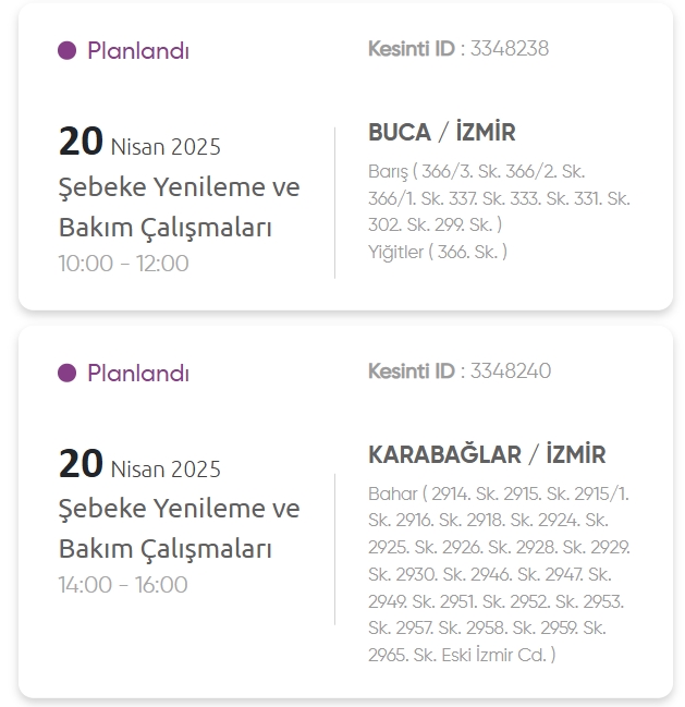 İzmir GEDİZ elektrik kesintisi! 20 Nisan İzmir'de elektrik kesintisi ne zaman bitecek, elektrikler ne zaman gelecek?