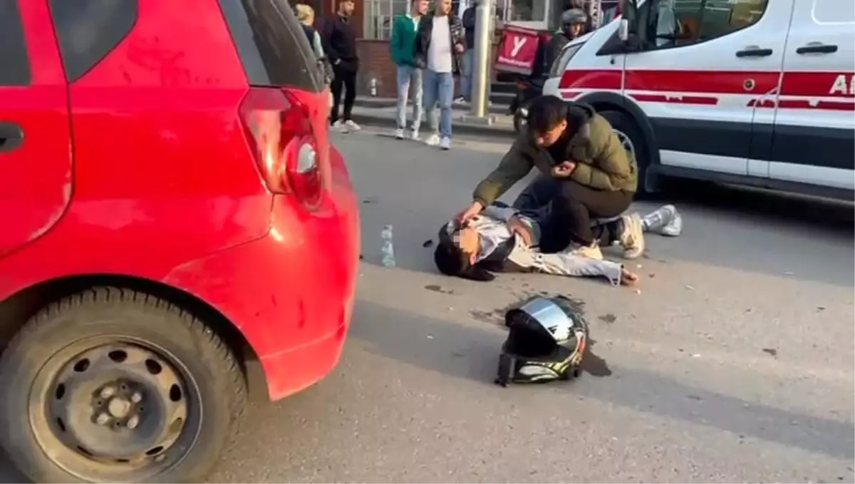 Kocaeli'de Motosiklet Kazasında Sürücü Yaralandı