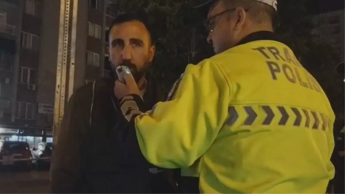 Adana'da Alkollü Motosiklet Sürücüsü Kontrolde Zor Anlar Yaşattı