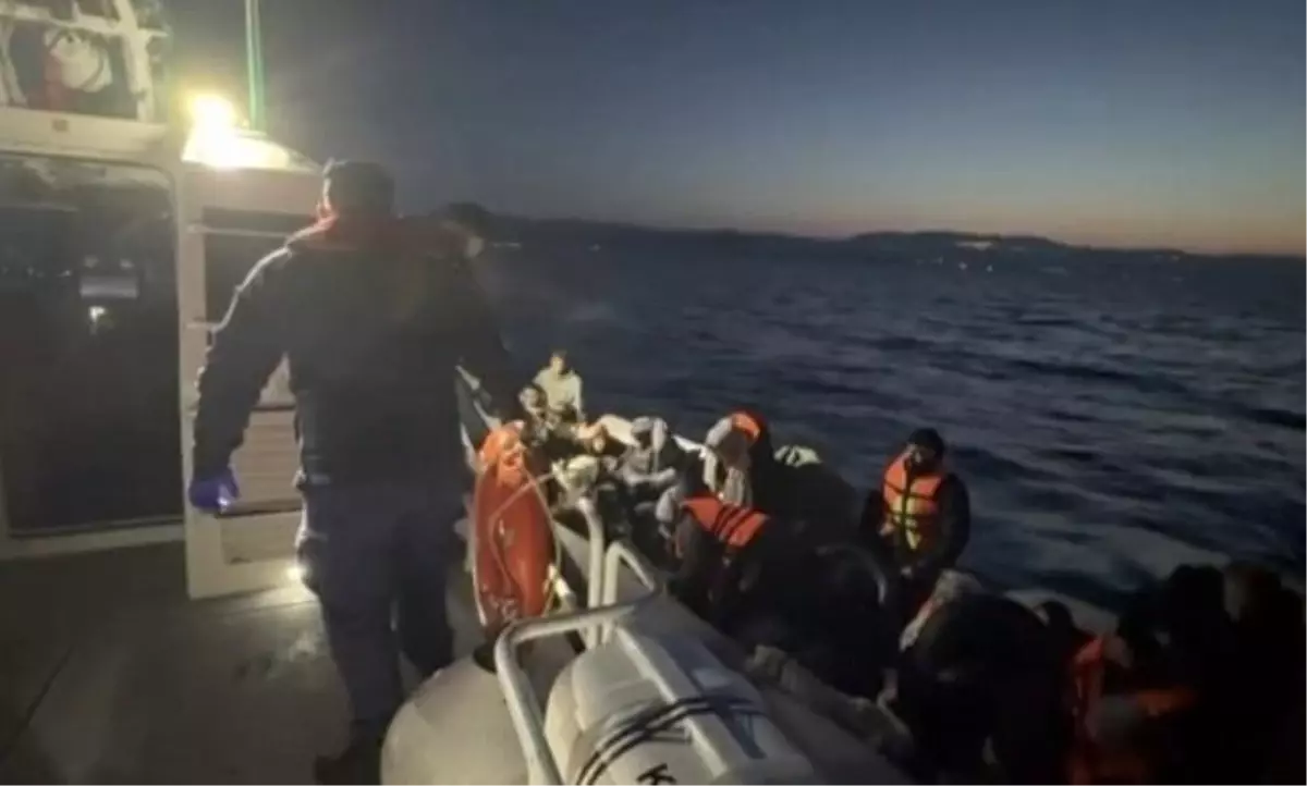 Çanakkale Açıklarında 29 Kaçak Göçmen Yakalandı